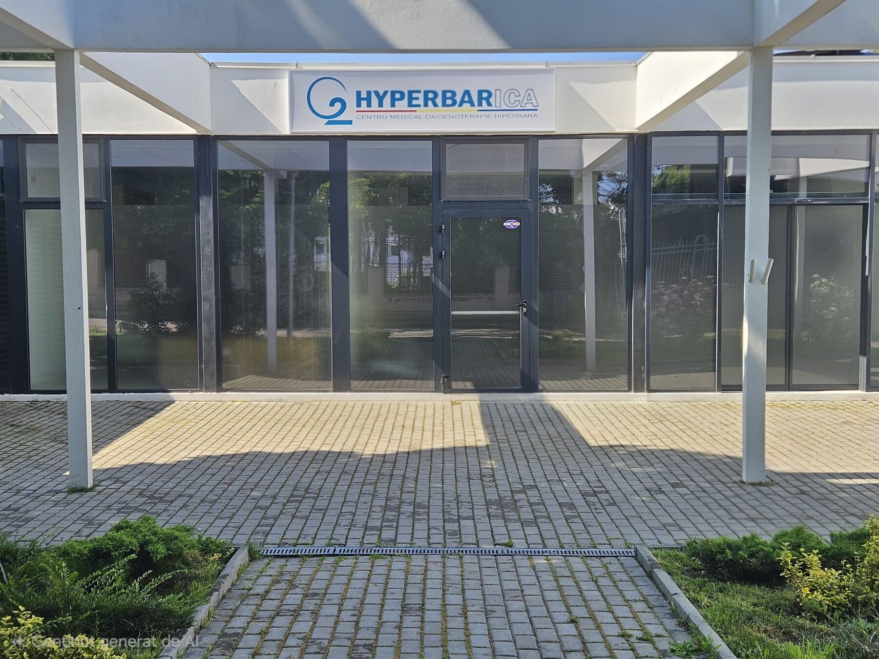 Intrarea Centrului Medical Hyperbarica din Constanța
